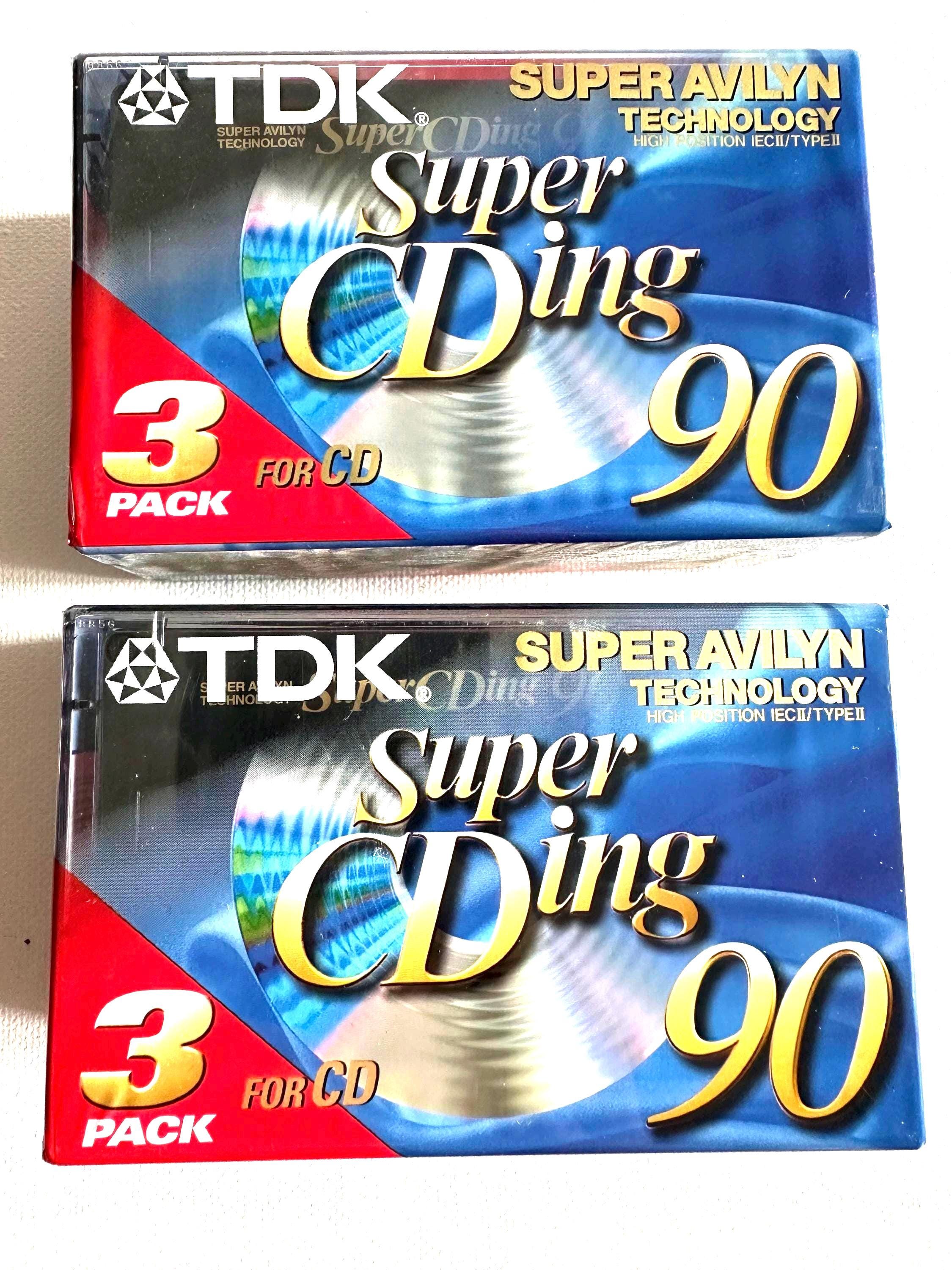 A Set of TDK SA Super Cding 90 Audio Cassettes, Two Packs (3 + 3