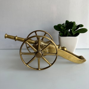Bronze Cannon Sculpture Home Decor