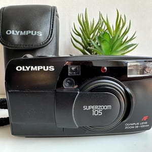 Olympus Superzoom 105 35mm Point and Shoot Film Camera