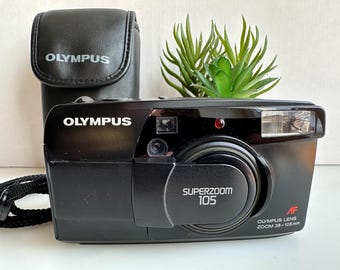 Olympus Superzoom 105 35mm Point and Shoot Film Camera