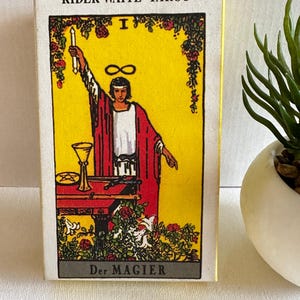Tarot de Rider Waite, mago, 78 cartas y folleto de instrucciones