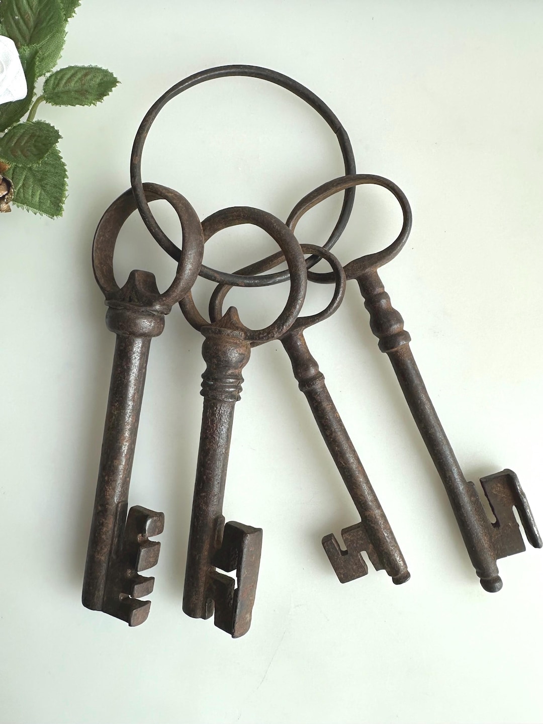 Antique Set of Four Keys, Cast Iron Skeleton Key 18th-19th - Etsy