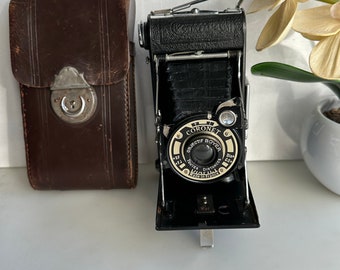 Appareil photo ancien ICA JCAR 180 – soufflet – plaques