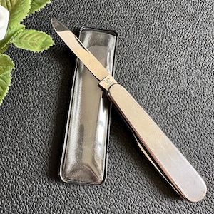 Vintage Solingen Rostfrei folding pocket knife, rare, 1970s, Germany
