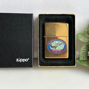 Collectible ZIPPO Lighter USS Ronald Reagan CVN-76 2003 - Etsy UK
