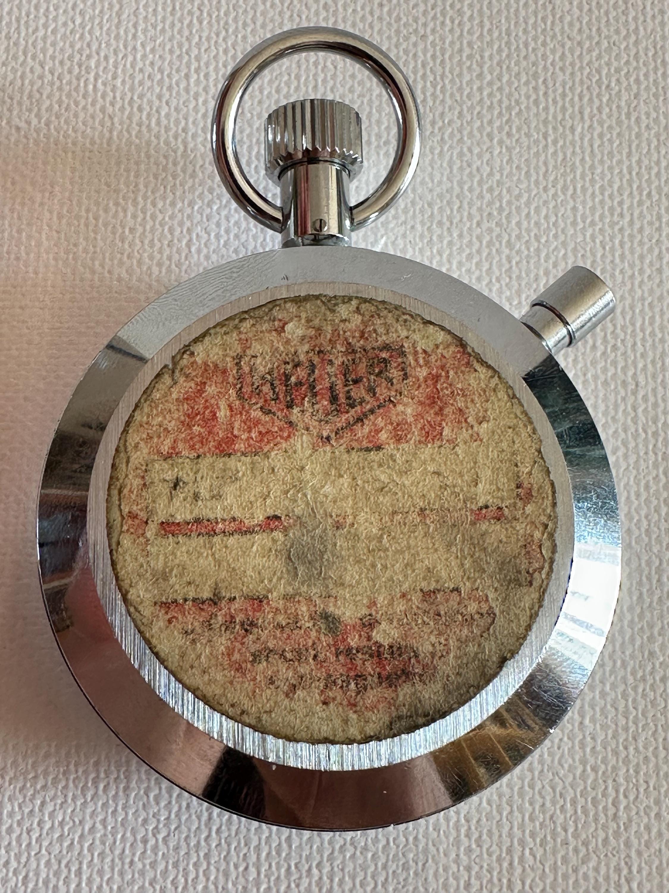 Vintage Heuer Trackstar Stopwatch With Manual Winding, 7 Stones