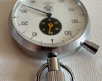 Vintage Heuer Trackstar Stopwatch With Manual Winding, 7 Stones