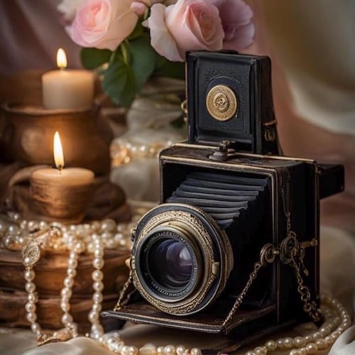 ビンテージ一眼レフカメラ オリンパス OM-10 と Zuiko 1:4 35-70 mm