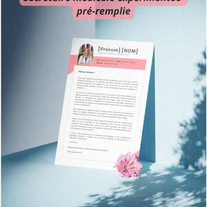 Canva - Carta de presentación de secretaria médica precargada