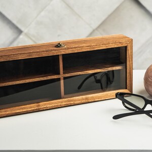Eyeglass Display Case, Personalized Wooden Eyeglasses Box, Multi Sunglasses Case, Eye Glasses Display, Sunglass Organizer Box