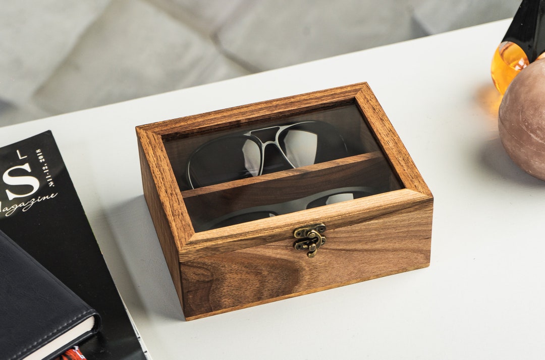 Eyeglass Box Sunglasses Storage Wood Eyeglass Case Etsy