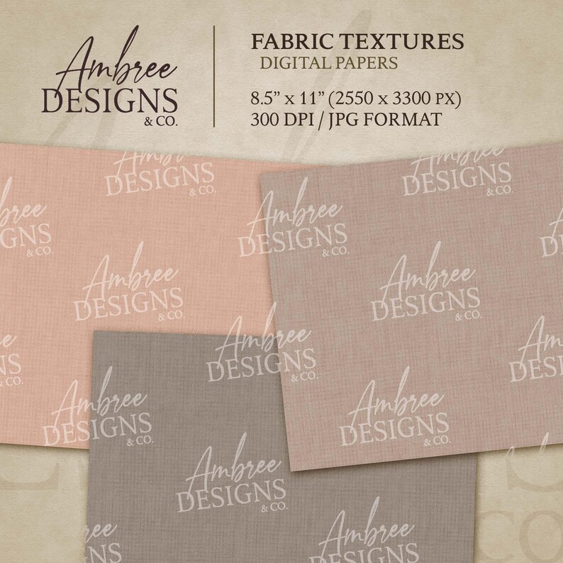 Fabric Textures Paper, 8.5 X 11 Background Patterns, Classic Textile ...