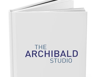 The Archibald Studio Logo Hardcover Journal Matte | Artist Journal, Audition Journal, Audition Workbook, Artist Gift, Actor Christmas Gift