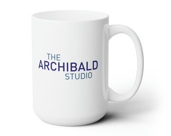 The Archibald Studio Logo Ceramic Mug, 150z | The Archibald Studio Mug, Archibald Mug, Actor Mug, Actors Studio Mug