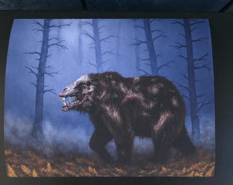 Refracted Fine Art Print, Mutant Bear, Creepy Creatures