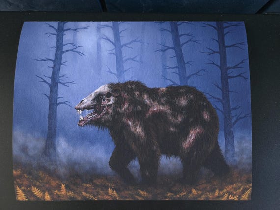 Refracted Fine Art Print, Mutant Bear, Creepy Creatures