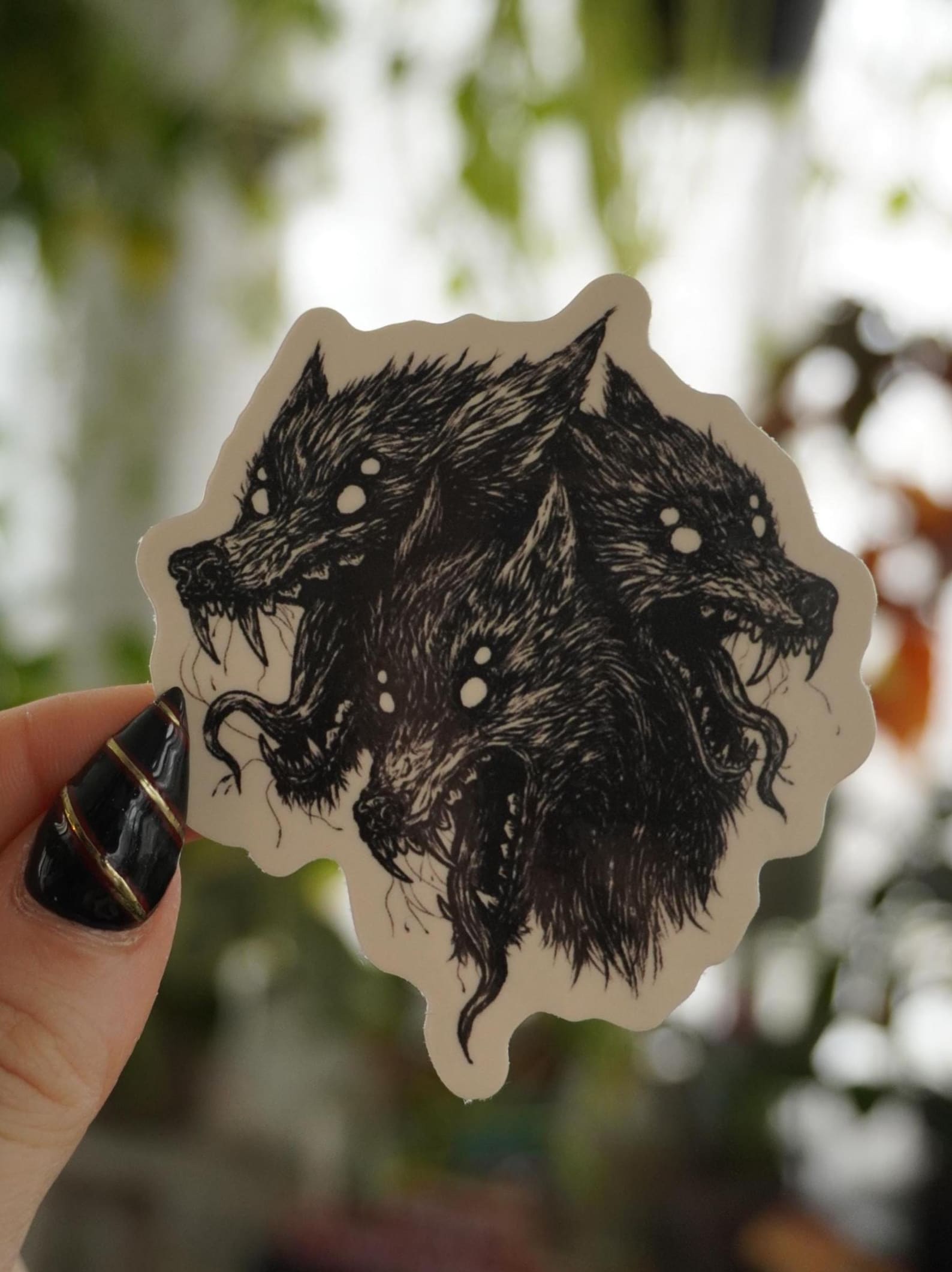 Cerberus Sticker, Waterproof Vinyl, Folklore Art - Etsy