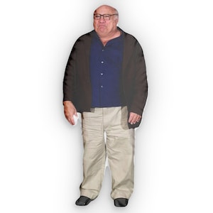 Funny Danny Devito Shaped Pillow, Custom Novelty Cushion, Unique Home Decor, Decorative Throw Pillow, Quirky Gift Idea