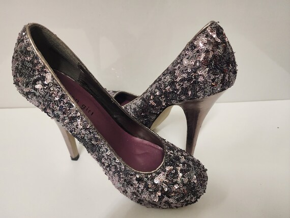 Madden girl rose gold glitter heels hot sale