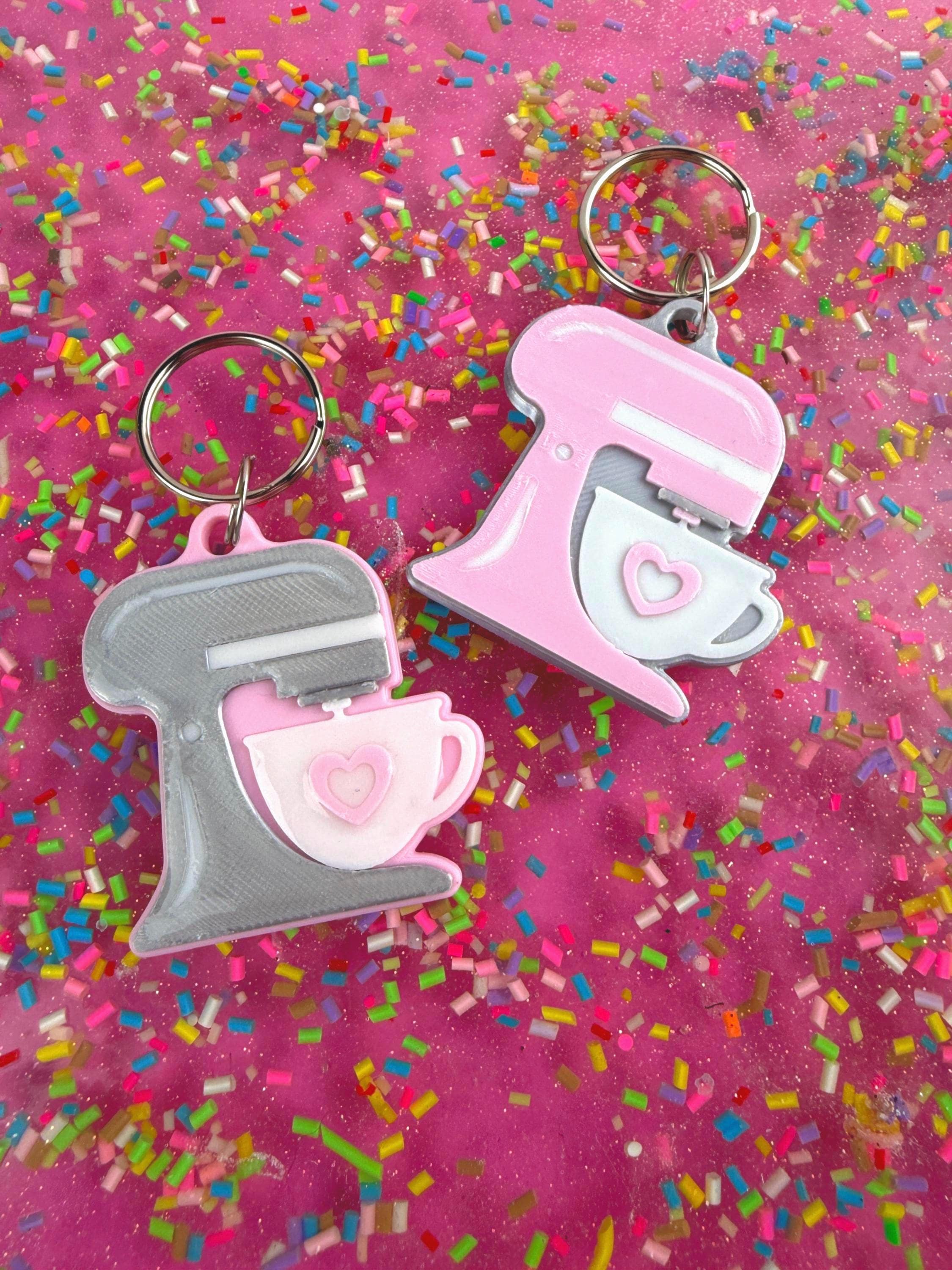 NFC Baker Keychain – 3D Printed Mixer Keychain for Cake Decorators– Tap ...