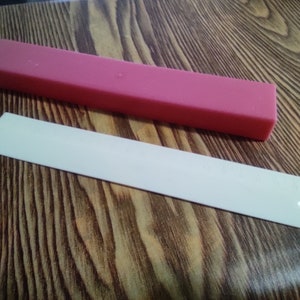 Astuccio in plastica vintage della scuola sovietica per penne + righello 2 in un URSS