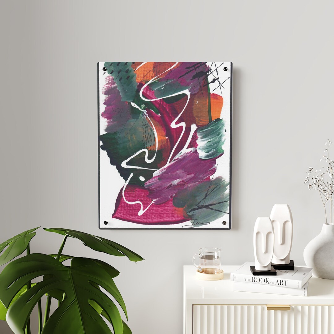 Acrylic Wall Art Panels Cosmic Harmony Abstract Etsy