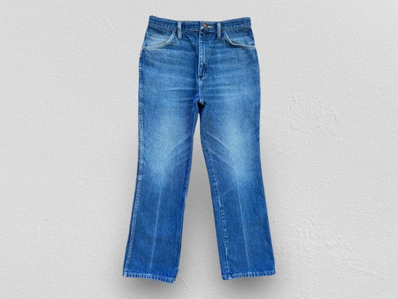 VINTAGE 80s Rustler Bootcut Denim Jeans Non Selvedge Made in