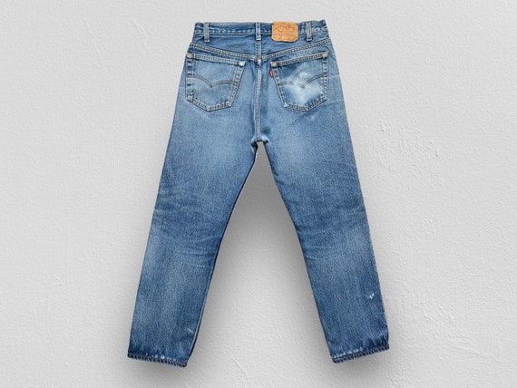 VINTAGE 80s Levi’s 501 Red Tab Denim Jeans - Non … - image 2