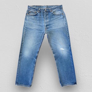 VINTAGE 1991 Levi's 501 Red Tab Denim Jeans - Non Selvedge