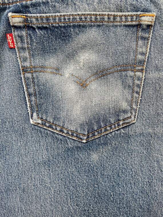 VINTAGE 80s Levi’s 501 Red Tab Denim Jeans - Non … - image 4
