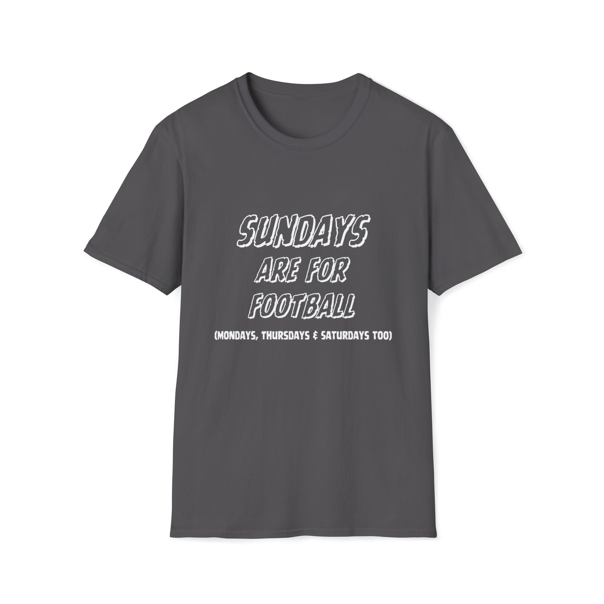 Sundays Are for Football T-shirt, Men&rsquo;s Round-neck T-shirt, Crew Neck