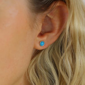 Turquoise Silver Earrings