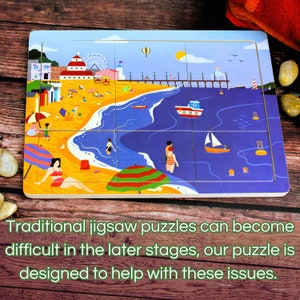 Sentimental Seaside Puzzle, Activity/Gift for dementia & Neurodiversity, Accredited by Dementia Services Centre, Stirling Uni