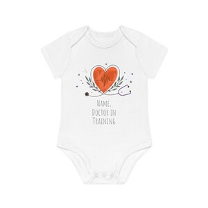 Personalized  Doctor Baby Organic Short Sleeve Bodysuit