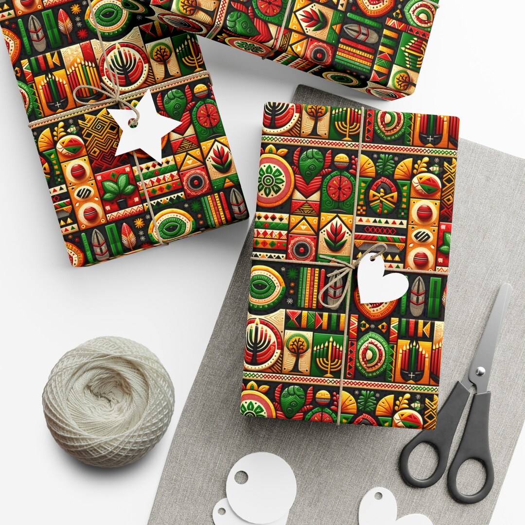 Kwanzaa Gift Wrapping Paper Etsy