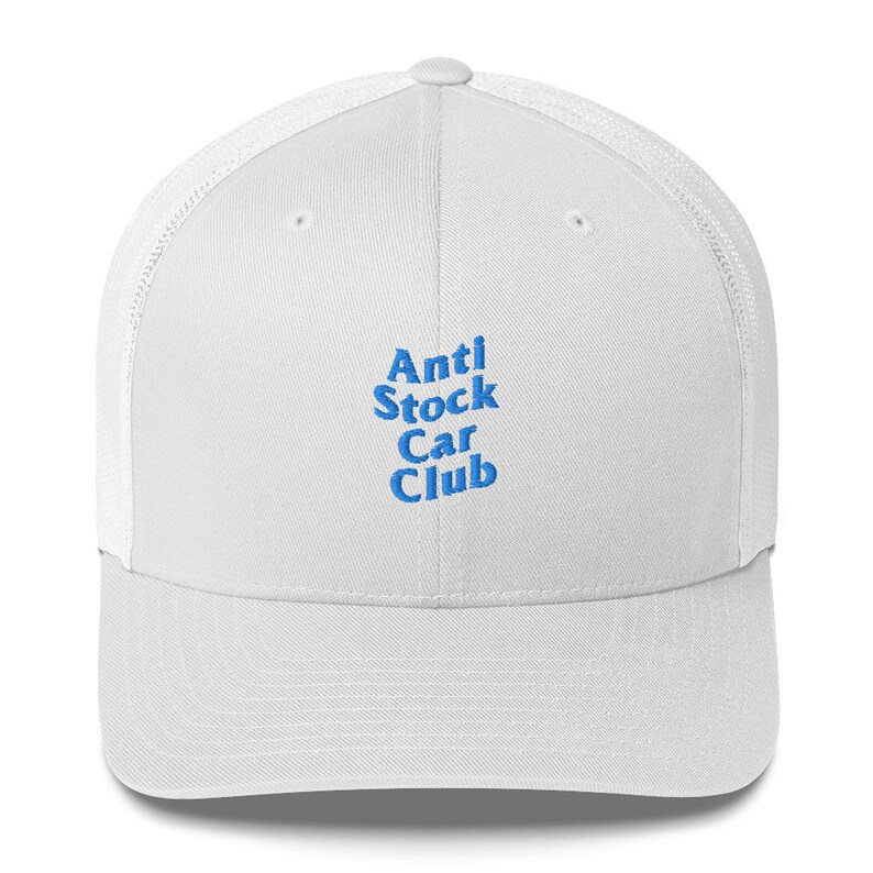 Anti Stock Car Club Trucker Hat Etsy