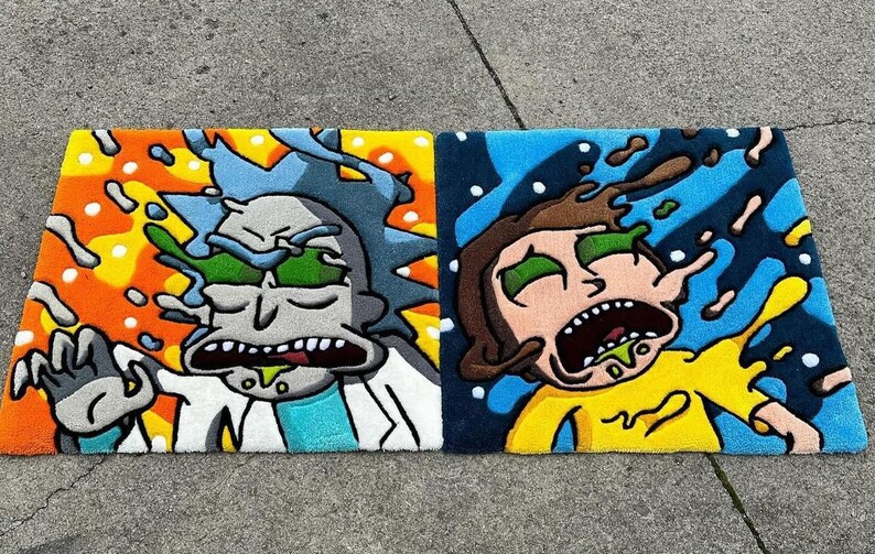 Custom Tufted Rug Design | Wall Hanging | Customized Anime Character ...