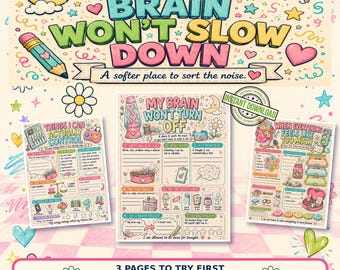 Teen Girl Survival Kit Printable High School Stress and Overwhelm Worksheets, Tween Coping skill Bundle Emotional Check in reset activities