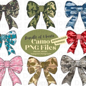 Coquette Girly Girl Preppy Camo bow png mama camouflage Vintage Cottagecore Bow For Military wife Duck Hunting design sleeve design DIY