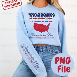 Dia da posse de Donald Trump 20 de janeiro de 2025 Download digital Arquivo PNG de produtos republicanos eleitos pelo presidente Doodle de bandeira Clipart político