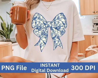 Blauer Blumenvogel, Chinoiserie-Muster, kokette ästhetische Schleife, Toile Design girly weicher Mädchenstil Vintage Cottagecore Muster PNG Clipart