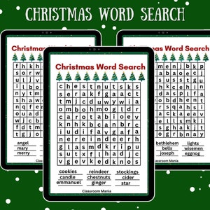 Christmas Word Searches