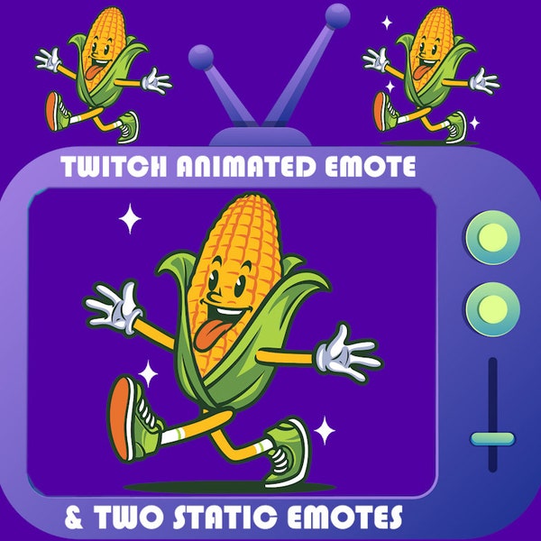 ANIMATED EMOTES | CORN | Funny Corn Emote | Corn Cob | Mr. Corn Licker | Silly Emotes | Animated Twitch Emotes | Twitch Emotes | Funny Emote