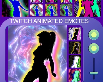 Dance Party Animated Twitch Emotes | 13 Pack Bundle
