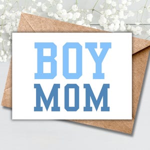 Druckbare Baby Party Karte | Junge Mama | Blau | werdende Mama Geschenk für Mama | Digitaler Download | Minimal Design | Schwangerschaft Geschenk |