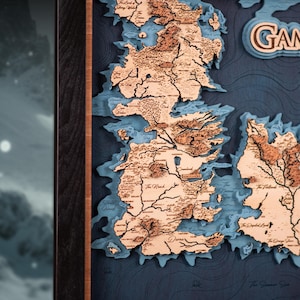 Game of Thrones 3D-kartlampa - House of the Dragon-läsarpresent - Personliga presenter för bokälskare