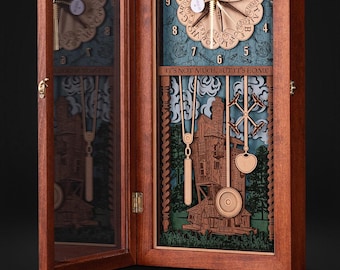 ウィーズリー家のスプーン付き壁掛け時計 - ハリー・ポッターギフト