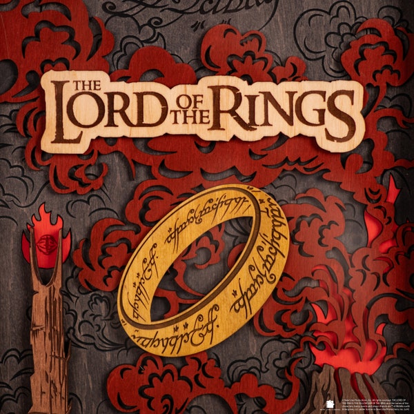 The Lord Of The Rings 3D Wall Clock