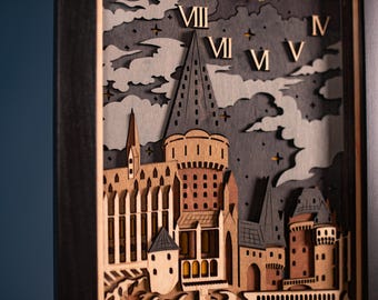 HOLZWARTS 3D HOLZ UHR