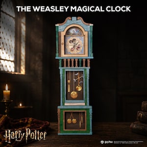 WEASLEY MAGICAL CLOCK - Harry Potter Gifts for adults - Personalized family wall clock